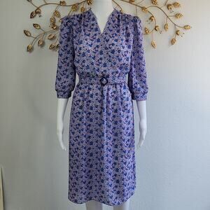 Vintage Alison Peters Midi Dress Size Small